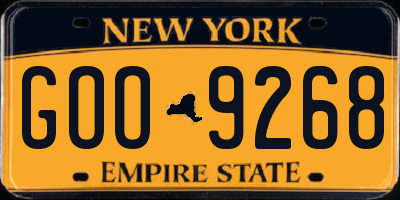 NY license plate GOO9268