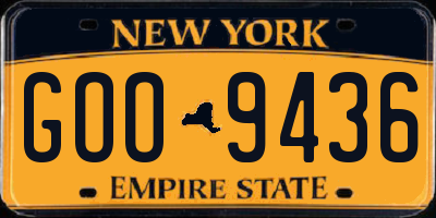 NY license plate GOO9436