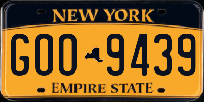 NY license plate GOO9439