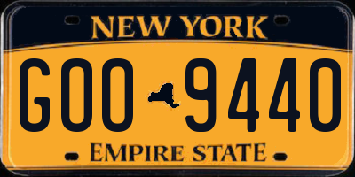 NY license plate GOO9440