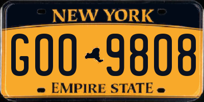 NY license plate GOO9808