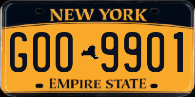 NY license plate GOO9901