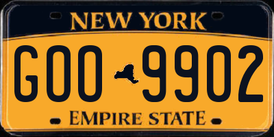 NY license plate GOO9902