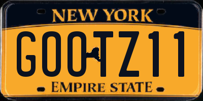 NY license plate GOOTZ11