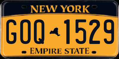 NY license plate GOQ1529