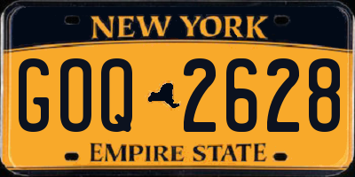 NY license plate GOQ2628