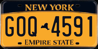 NY license plate GOQ4591
