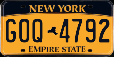 NY license plate GOQ4792