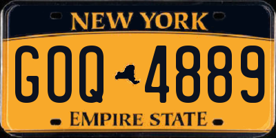 NY license plate GOQ4889