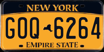 NY license plate GOQ6264