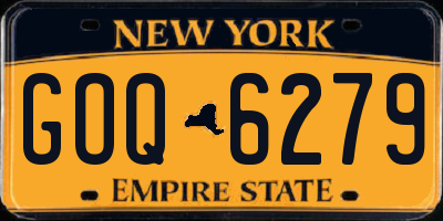 NY license plate GOQ6279