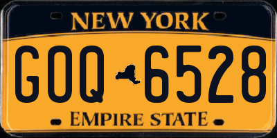 NY license plate GOQ6528