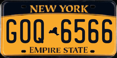 NY license plate GOQ6566