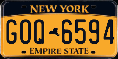 NY license plate GOQ6594