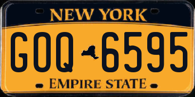 NY license plate GOQ6595