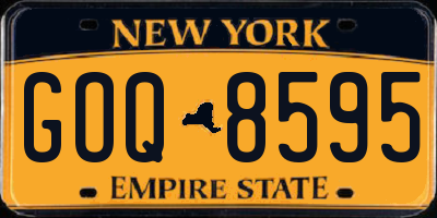 NY license plate GOQ8595
