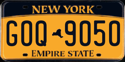 NY license plate GOQ9050