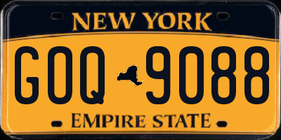 NY license plate GOQ9088