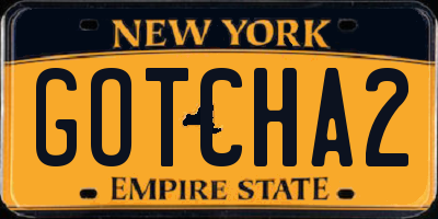 NY license plate GOTCHA2