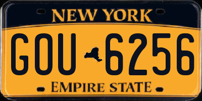 NY license plate GOU6256