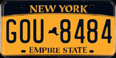 NY license plate GOU8484