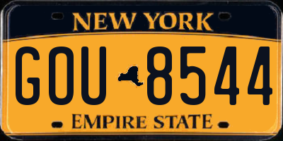 NY license plate GOU8544