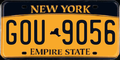 NY license plate GOU9056