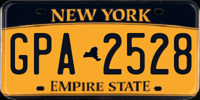 NY license plate GPA2528