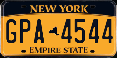 NY license plate GPA4544
