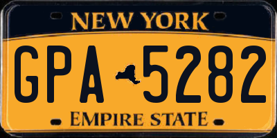 NY license plate GPA5282