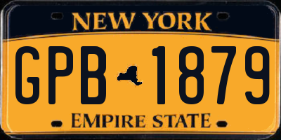 NY license plate GPB1879
