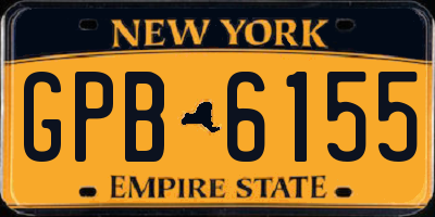 NY license plate GPB6155
