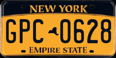 NY license plate GPC0628