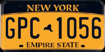 NY license plate GPC1056