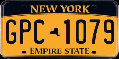 NY license plate GPC1079