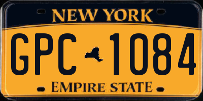 NY license plate GPC1084