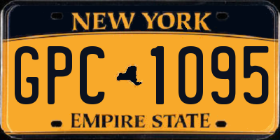 NY license plate GPC1095