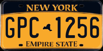NY license plate GPC1256