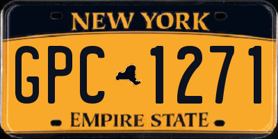 NY license plate GPC1271