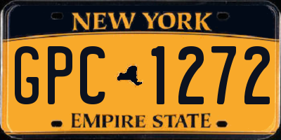 NY license plate GPC1272