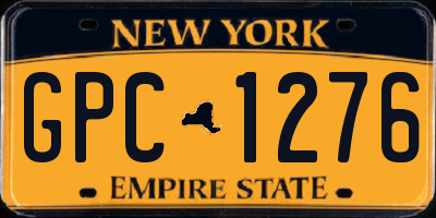 NY license plate GPC1276