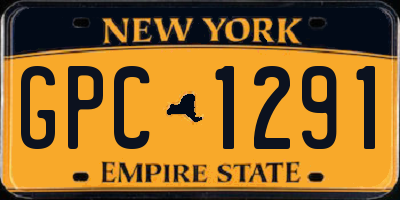 NY license plate GPC1291