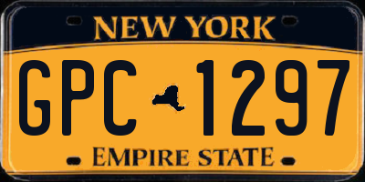 NY license plate GPC1297