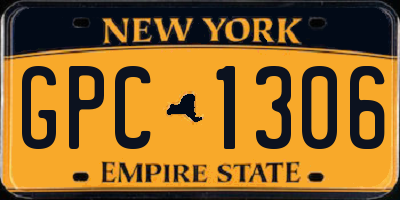 NY license plate GPC1306