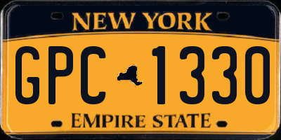 NY license plate GPC1330