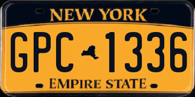 NY license plate GPC1336