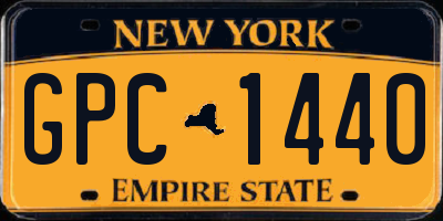 NY license plate GPC1440