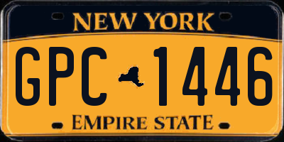 NY license plate GPC1446