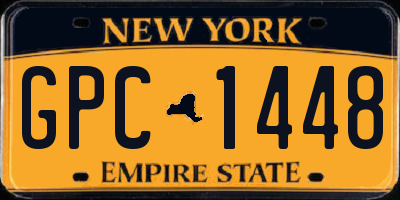 NY license plate GPC1448