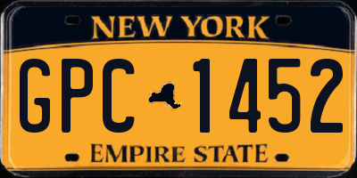 NY license plate GPC1452